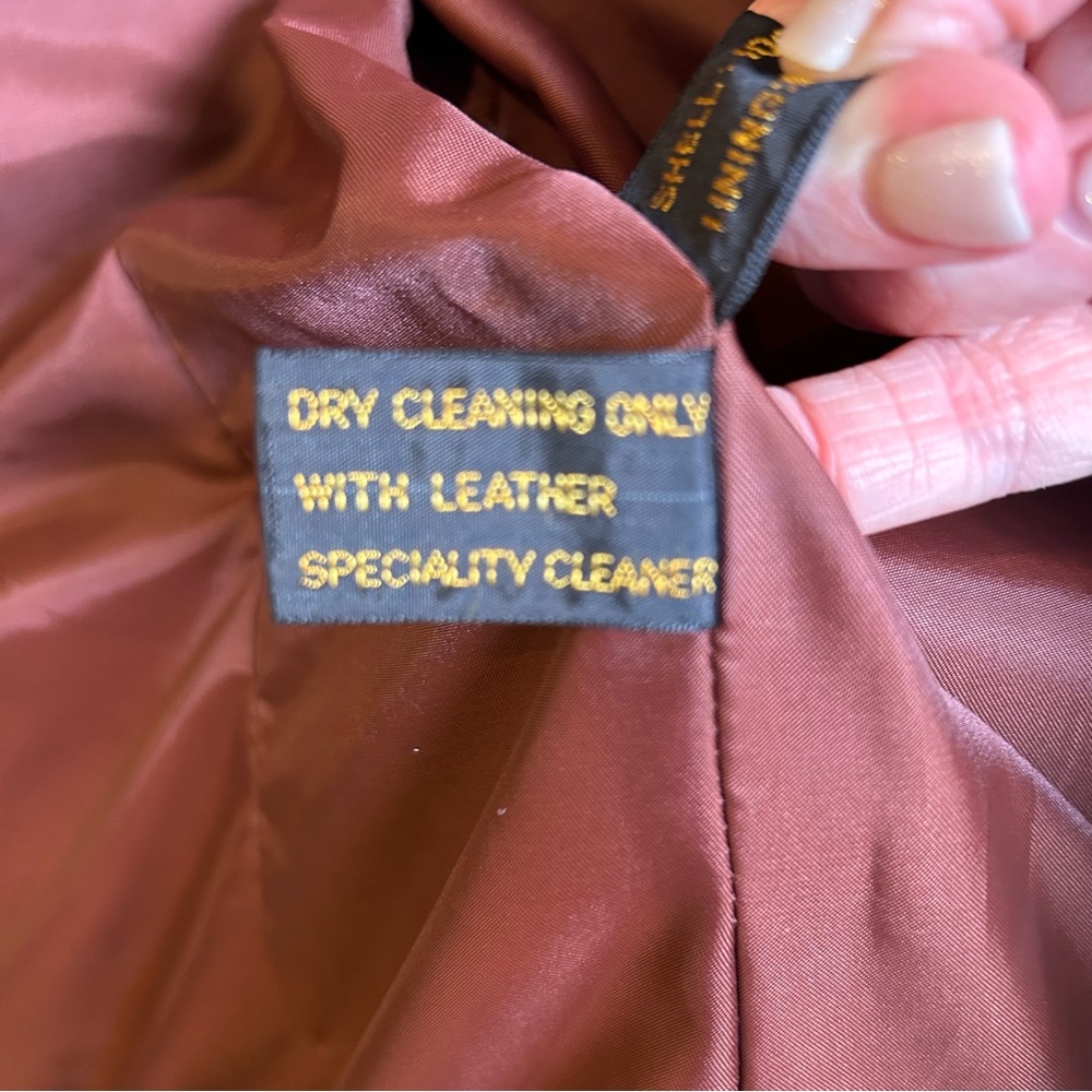 Vintage Leathers by Jeffery Men’s Brown Leather Jacket‎ Size 42 - Picture 10 of 13